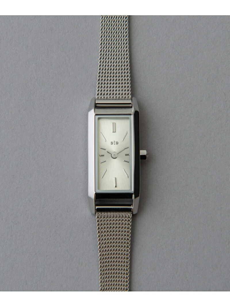 楽天市場】レクタングルフェイス メッシュベルト ウォッチ ete エテ