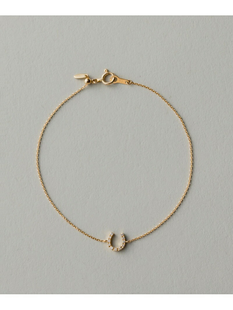 楽天市場】K18YG ホースシュー ダイヤモンド ブレスレット ete エテ