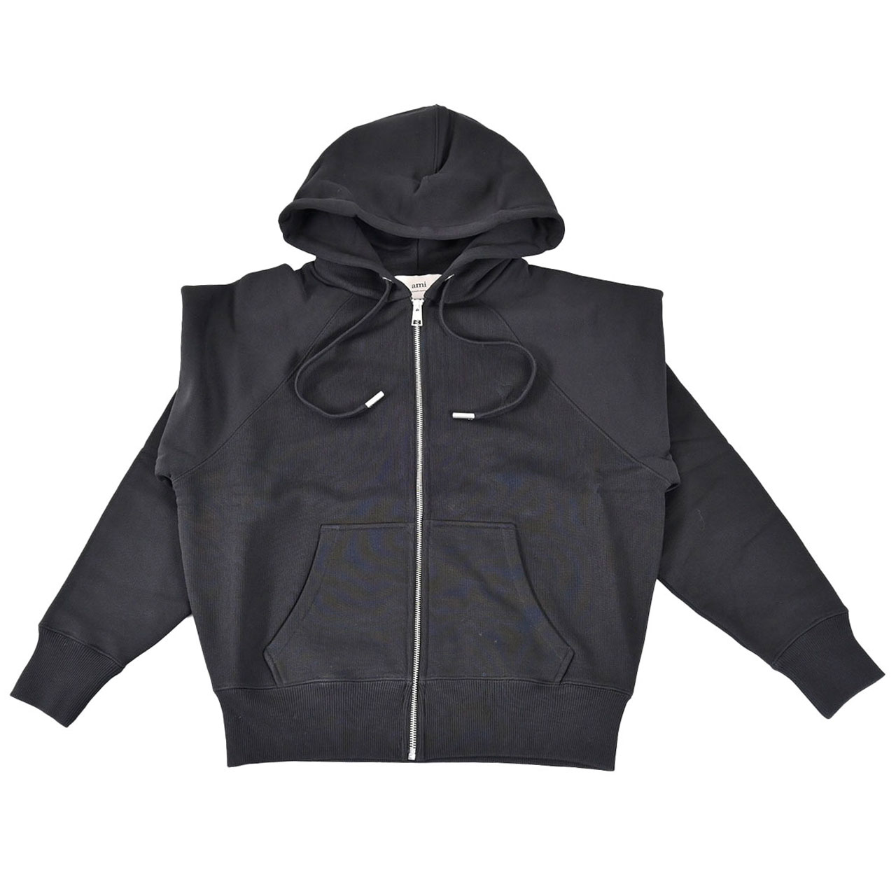 楽天市場】アミ AMI ジップアップパーカー USW759.747 001 ブラック