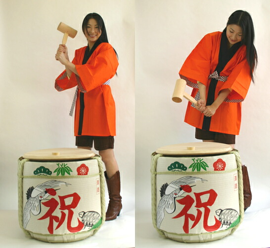 楽天市場】菰樽 鶴亀・祝/鏡開き 樽のみ 結婚式 創立記念 開業記念