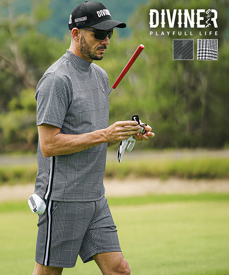 楽天市場】【DIVINER GOLF】 ゴルフウェア メンズ セットアップ 上下