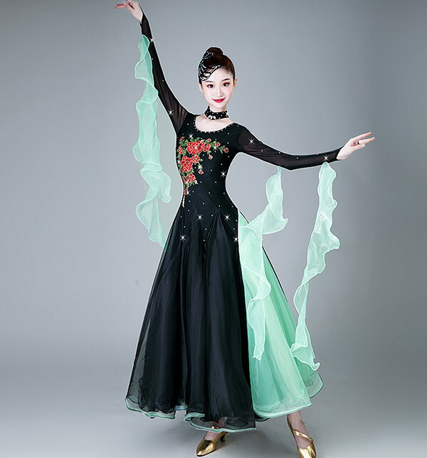 楽天市場】社交ダンス ドレス 競技用 社交ダンス衣装 ワンピース