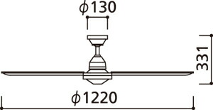 楽天市場】オーデリック ODELIC シーリングファン ACモーターファン