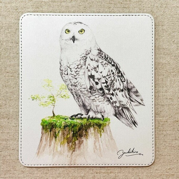 楽天市場】水彩画マウスパッド フクロウ ◇ゆうパケット対応◇ 梟