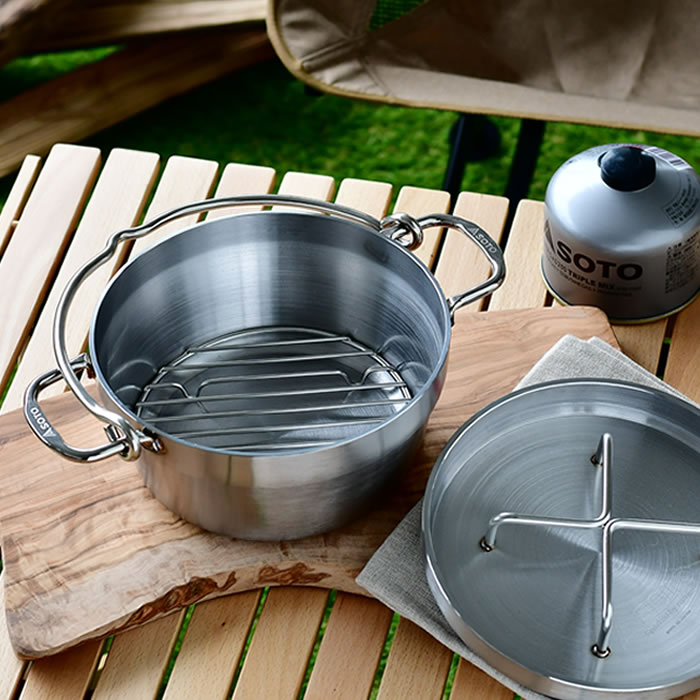 楽天市場】SOTO ステンレス ダッチオーブン 8インチ ST-908 内寸W206