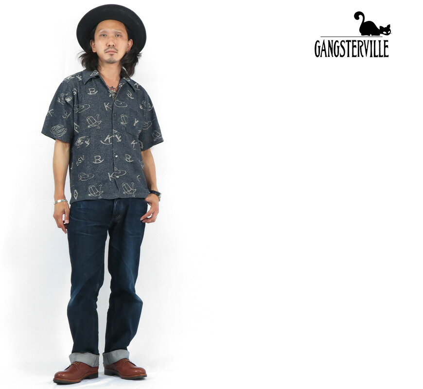 楽天市場】GANGSTERVILLE ギャングスタービル 半袖 綿/麻 ニット