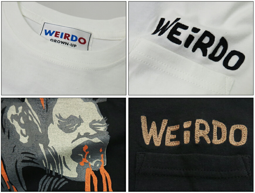 楽天市場】WEIRDO ウィアード 半袖 クルーネック Tシャツ 「VOODOO