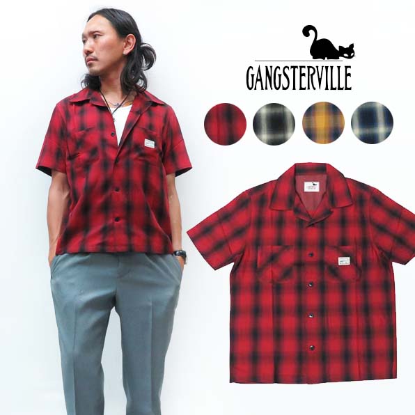 楽天市場】GANGSTERVILLE ギャングスタービル 半袖 オープンカラー