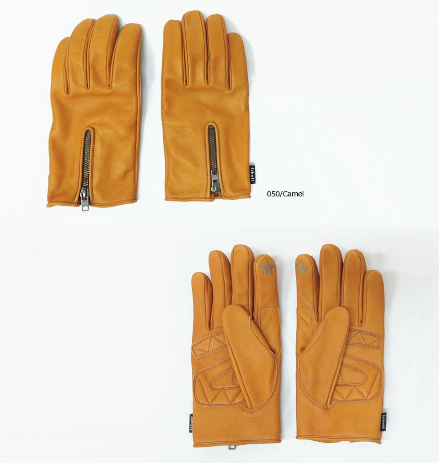 楽天市場】ショット Schott ZIP LEATHER GLOVE ジップ レザー グローブ