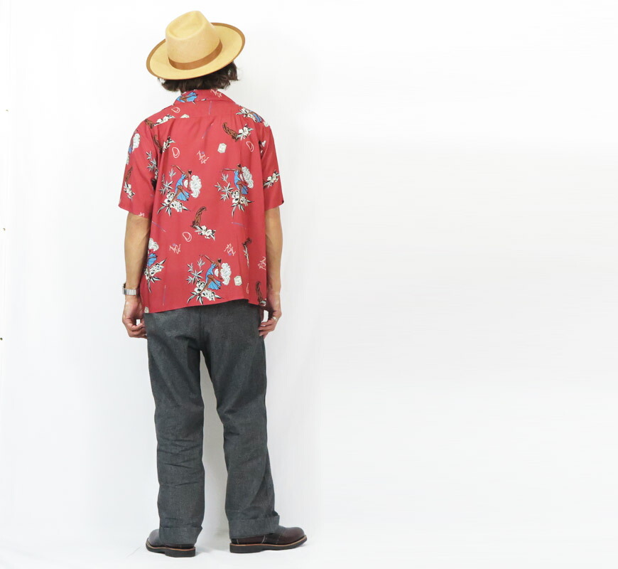 楽天市場】GANGSTERVILLE ギャングスタービル 半袖 レーヨン オープン