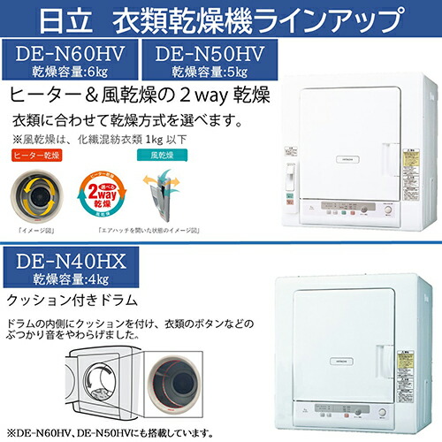 楽天市場】日立 HITACHI DES-N76-S シルバーグレー 衣類乾燥機用