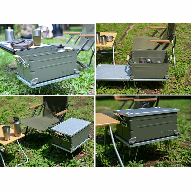 楽天市場】スノーピーク シェルフコンテナ 25 オリーブドラブ 雪峰祭