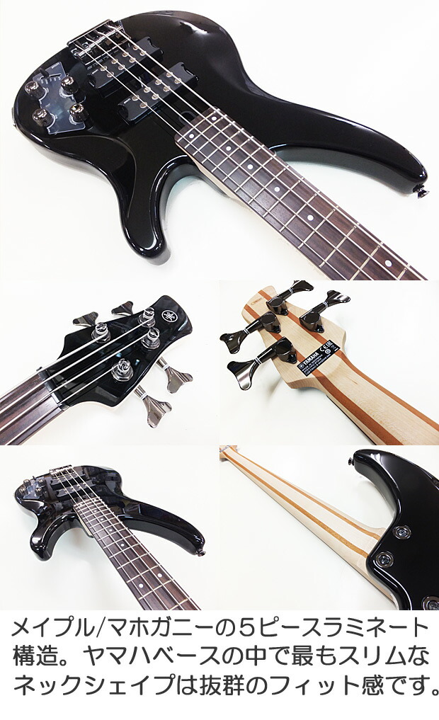 楽天市場】YAMAHA ヤマハ ベース TRBX304 BK 初心者 入門 ZOOM B1Four