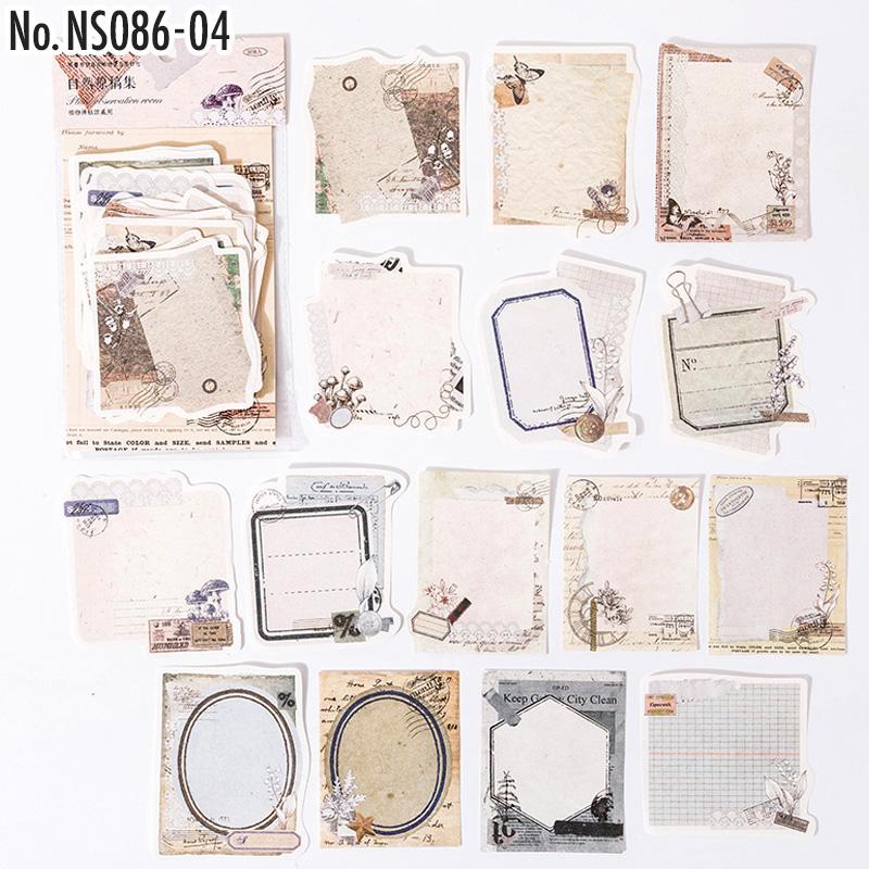 楽天市場】NS086 紙物素材 メモ ラベル タグ 手紙 コラージュ 素材