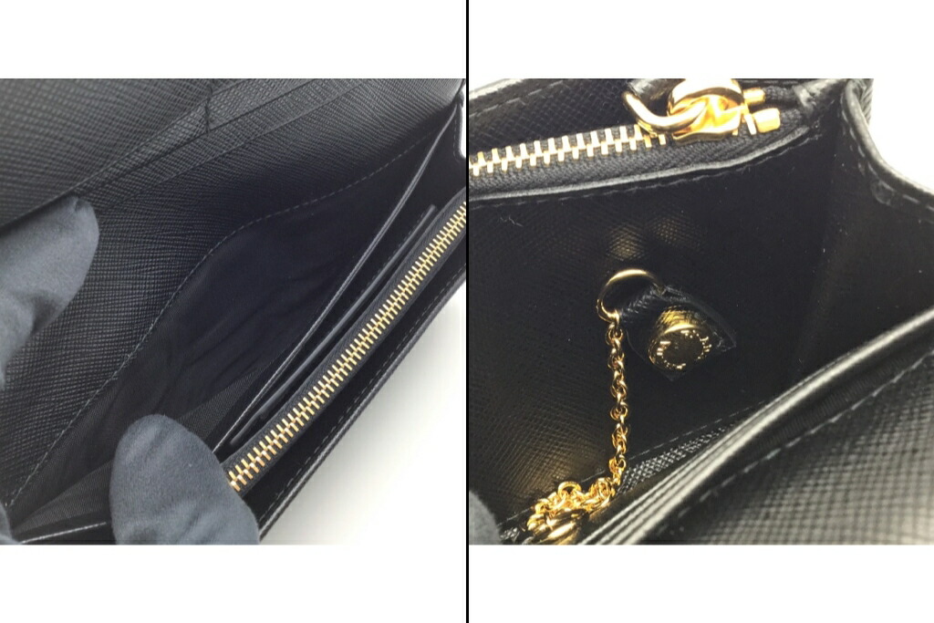 楽天市場】【中古】 PRADA (プラダ) 1MH132 長財布 パスケース付き