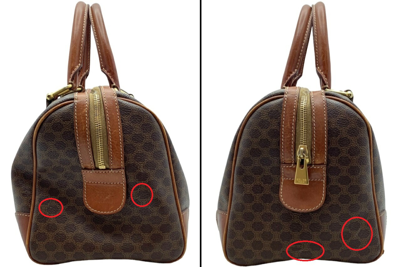 楽天市場】【中古】CELINE （セリーヌ） ミニボストンバッグ マカダム