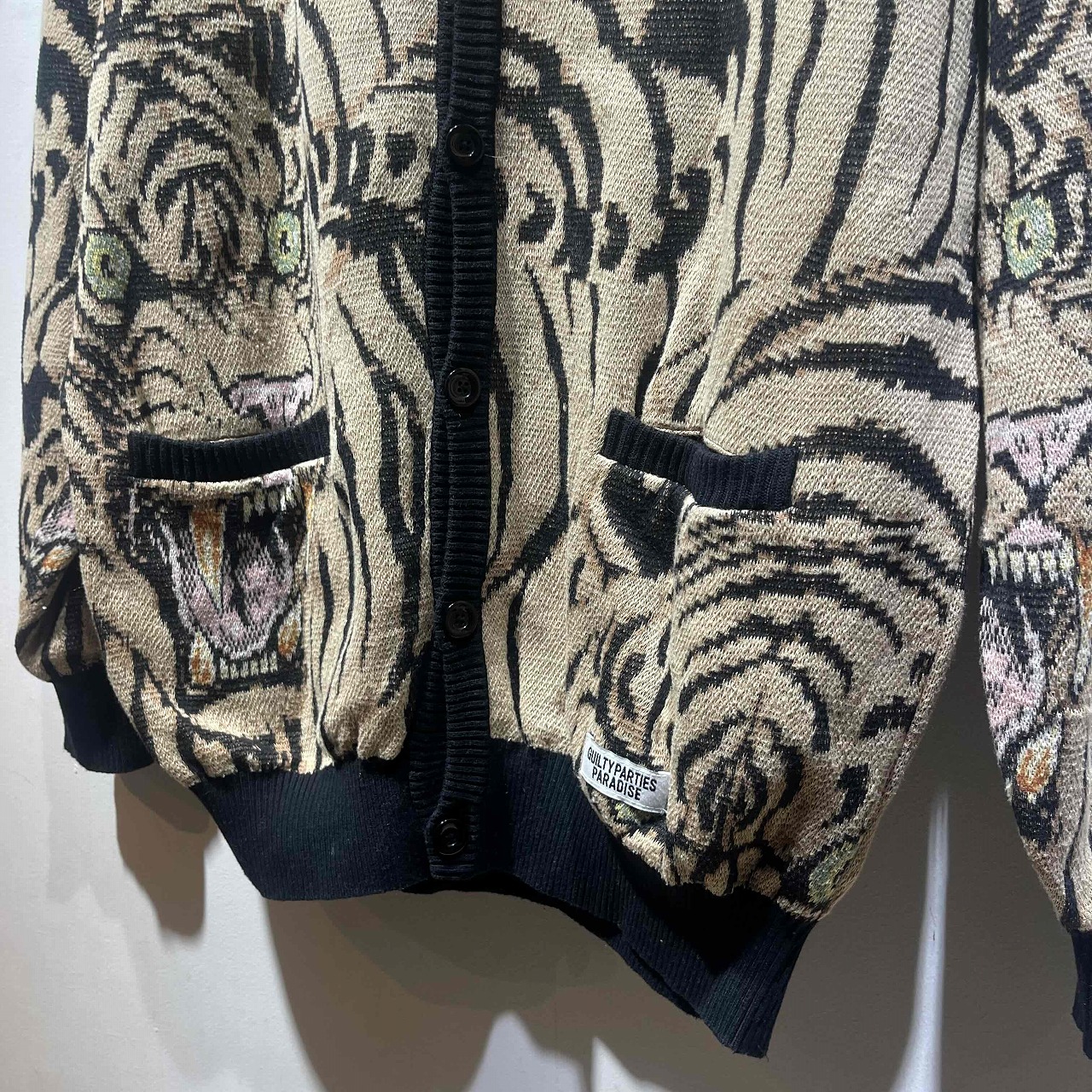 楽天市場】WACKO MARIA TIM LEHI KNIT JACQUARD CARDIGAN Mサイズ