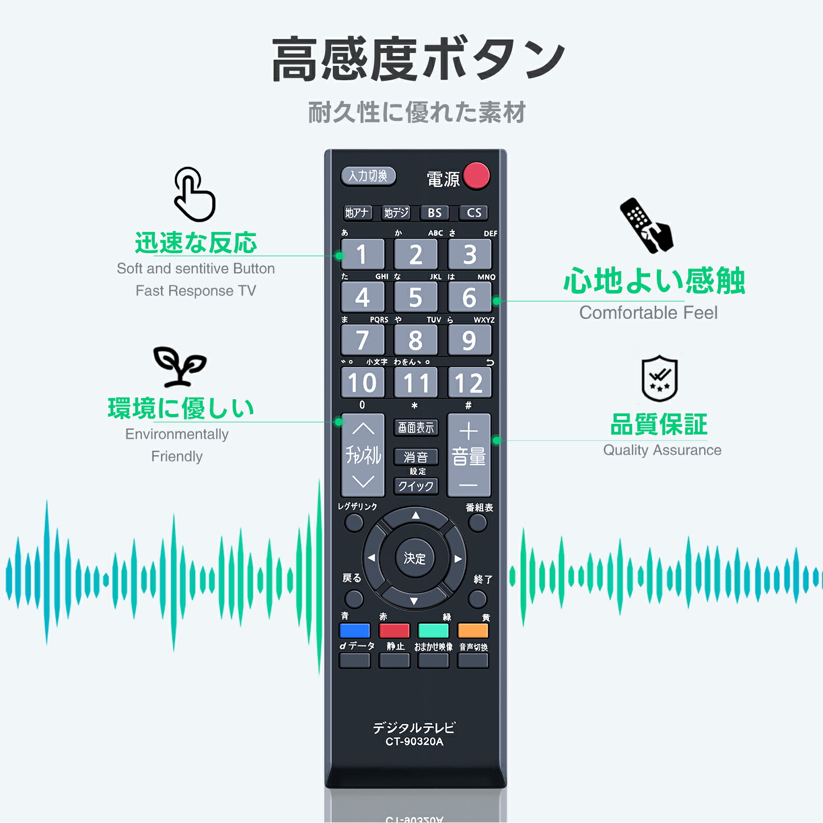 楽天市場】テレビ リモコン CT-90320A 東芝 代用 TOSHIBA REGZA