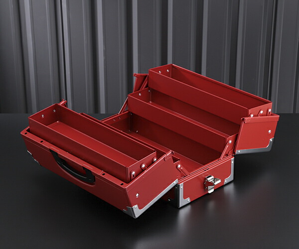 楽天市場】TONE ツールケース(メタル) V形3段式 433X220X240mm (BX331