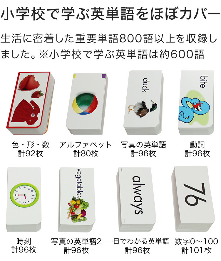 楽天市場】英語 単語 カード フラッシュカード 英語 750枚セット 特典