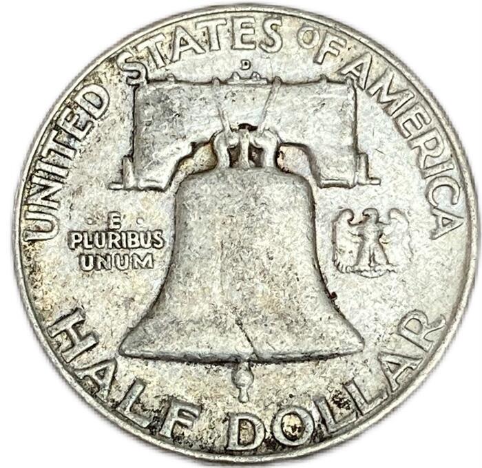 楽天市場】アメリカ銀貨 50セント ハーフダラー 1948～1963年 VF 外国