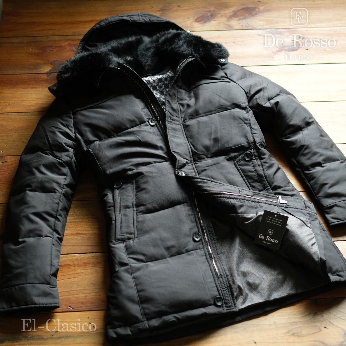 楽天市場】新品*イタリア*De Rosso* フォックスファー 羽毛90% ダウン