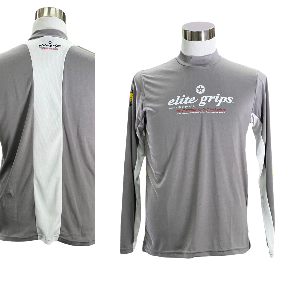 エリートグリップ ROUGH WATERS 長袖モックネック ホワイト LL 楽天