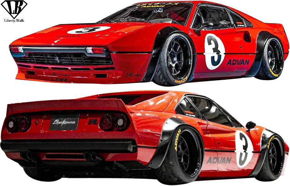 楽天市場】【M's】フェラーリ 308GTB (1975y-1985y) Liberty Walk LB