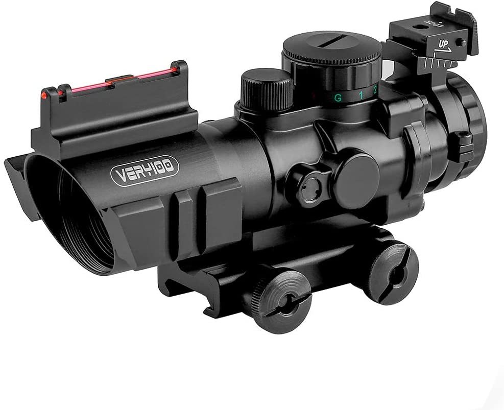 楽天市場】ドットサイト 実物ライフルスコープ 20mmレール 4x32 4倍