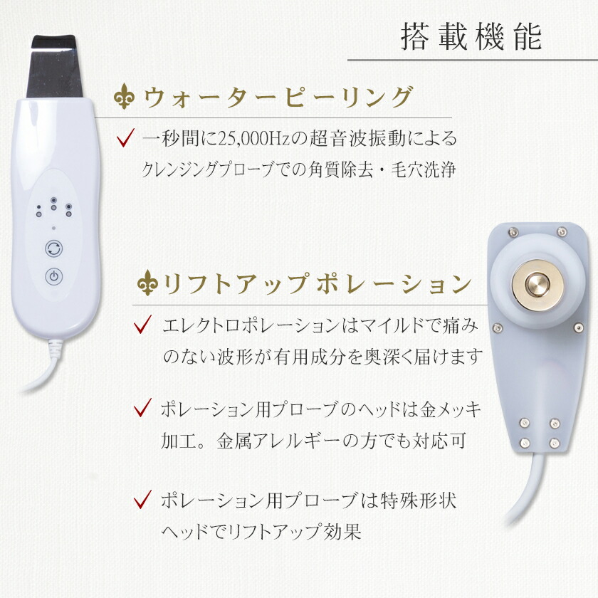 楽天市場】日本製 エレクトロポレーション＋リフトアップ リフポレ S.C