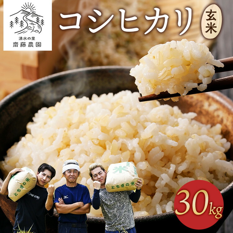 楽天市場】【ふるさと納税】令和7年産新米 コシヒカリ玄米30kg ｜ 米