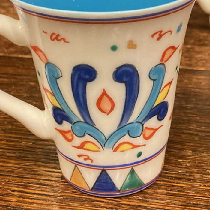 楽天市場】【ふるさと納税】【美濃焼】 ペルシア色絵 彩鳥文 マグ （青