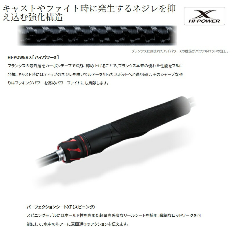 楽天市場】シマノ 20ゾディアス 264ML-2 / バス スピニング ロッド 2