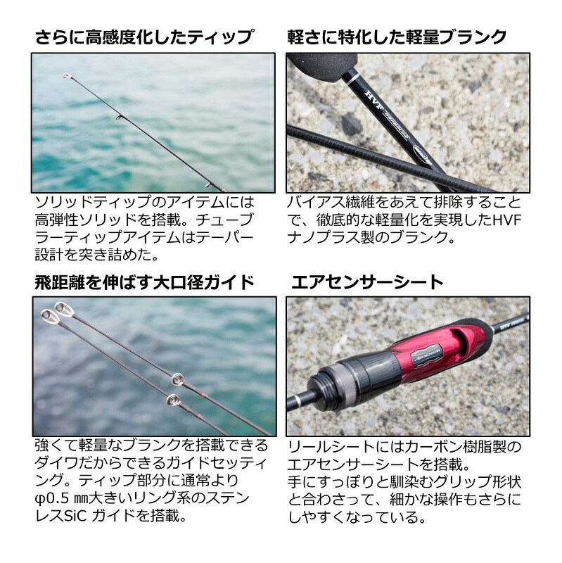 楽天市場】ダイワ(Daiwa) 月下美人 MX AJING 65L-T・N / ライトソルト