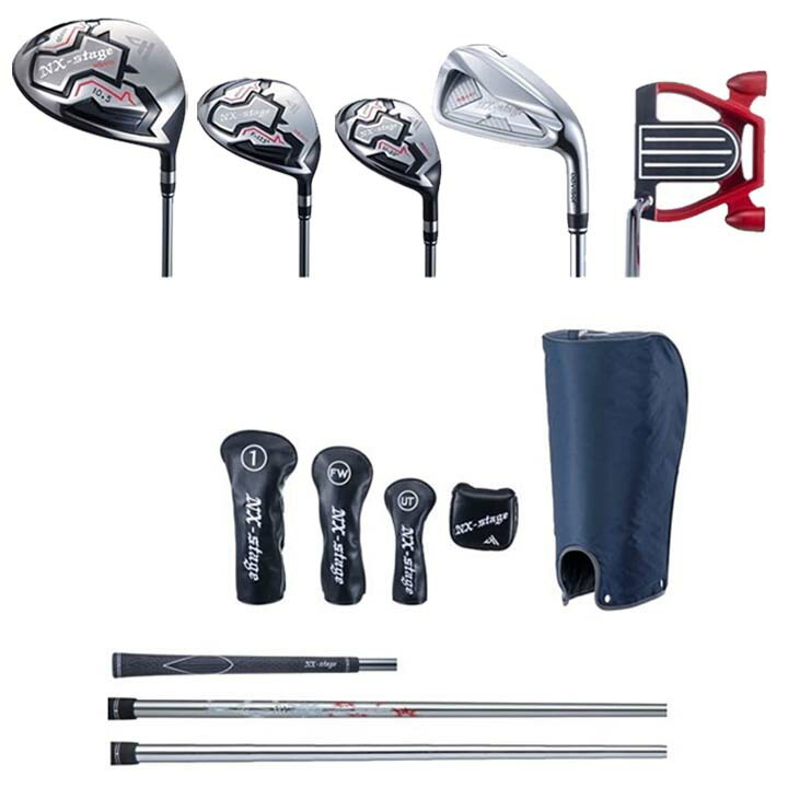 楽天市場】アドバイザー NX-stage ゴルフクラブセット 9本組(1W,FW,UT