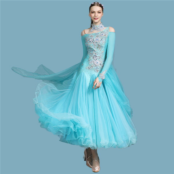 楽天市場】【サイズ有S/M/L/XL/2XL】社交ダンス モダンドレス 社交