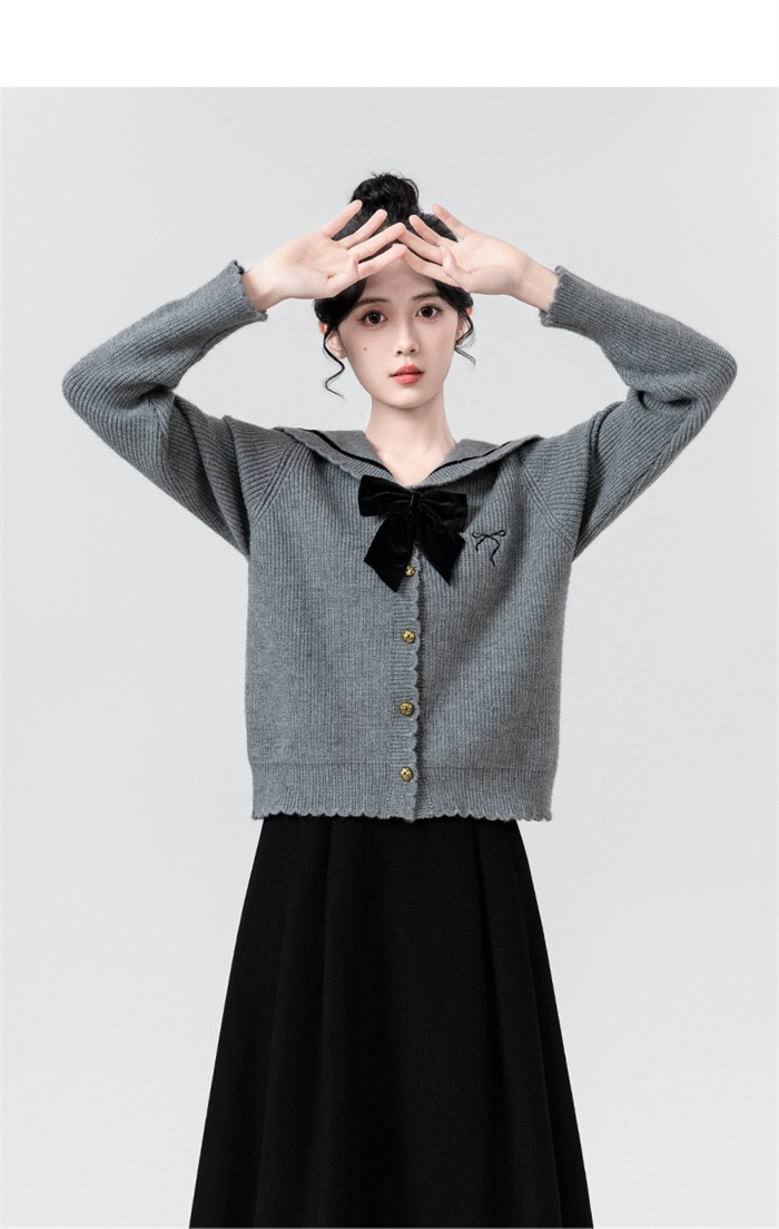 楽天市場】トップス 襟付き ニット ニットセーター セーター セーラー