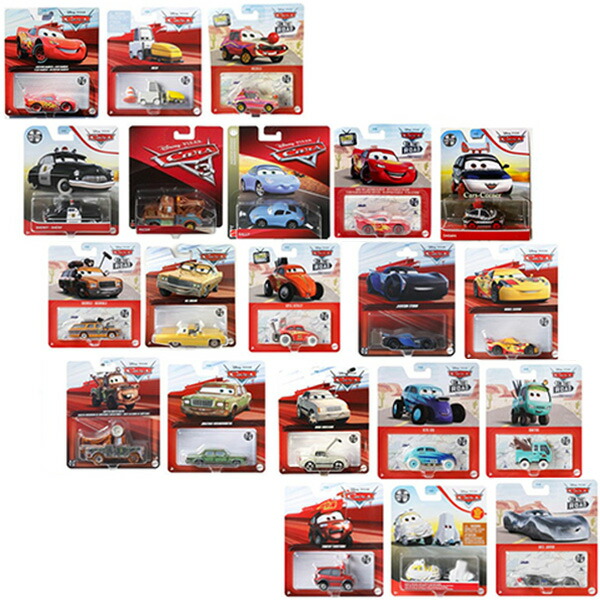 楽天市場】カーズ おもちゃ マテル 1/55 ミニカー24台 アソートセット