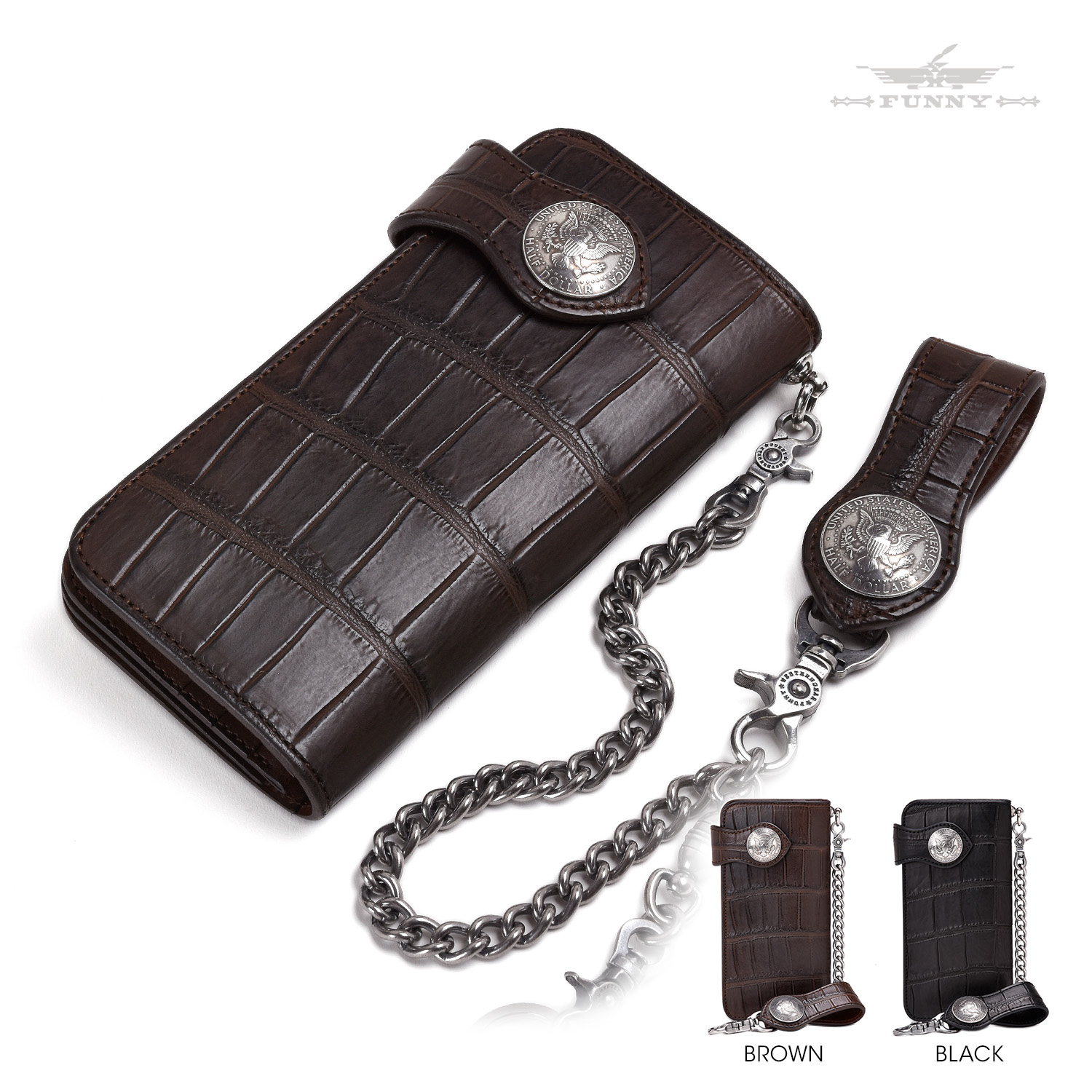 funny クロコダイル メンズ長財布 | 通販・人気ランキング - 価格.com