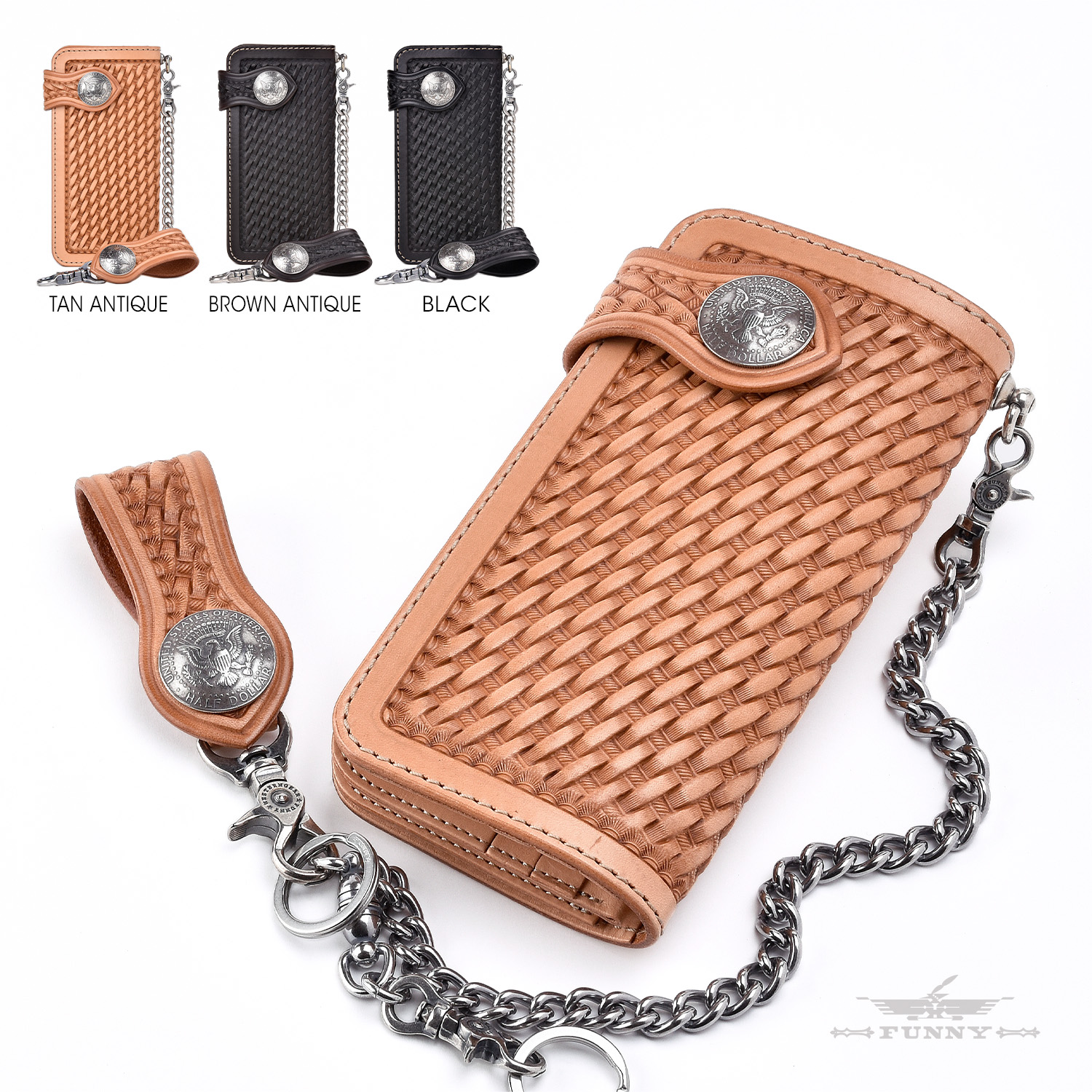 楽天市場】【FUNNY公式ストア】 ファニー ライダースウォレット ハンド