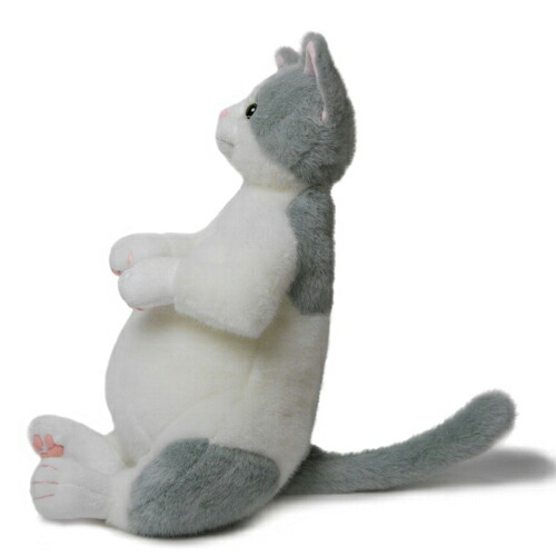 楽天市場】Cuddly(カドリー） 桜子 Sakurako ねこのぬいぐるみ 猫 白灰