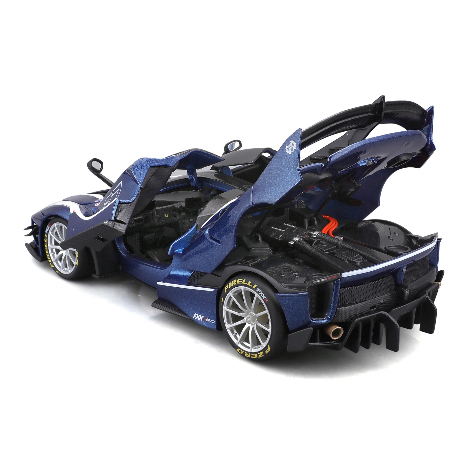 楽天市場】ミニカー 1/18 Bburago フェラーリ FXX K EVO #27 ブルー