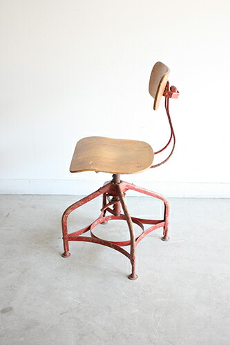 楽天市場】【中古】アンティーク エンジニアチェア 回転キャスター付き