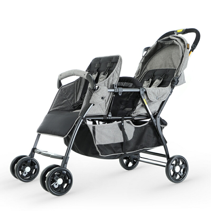 楽天市場】besrey 二人乗り ベビーカー 縦型 ベビーカー 2人乗り