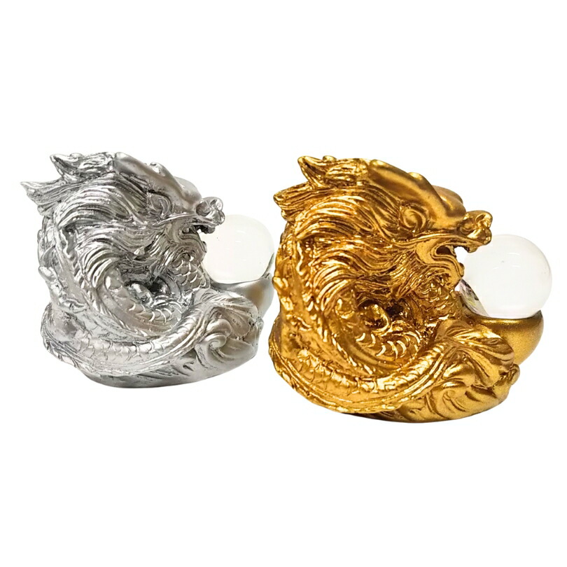 楽天市場】金銀夫婦龍 四本指の龍ペア（一対）龍 置物（金運 仕事運