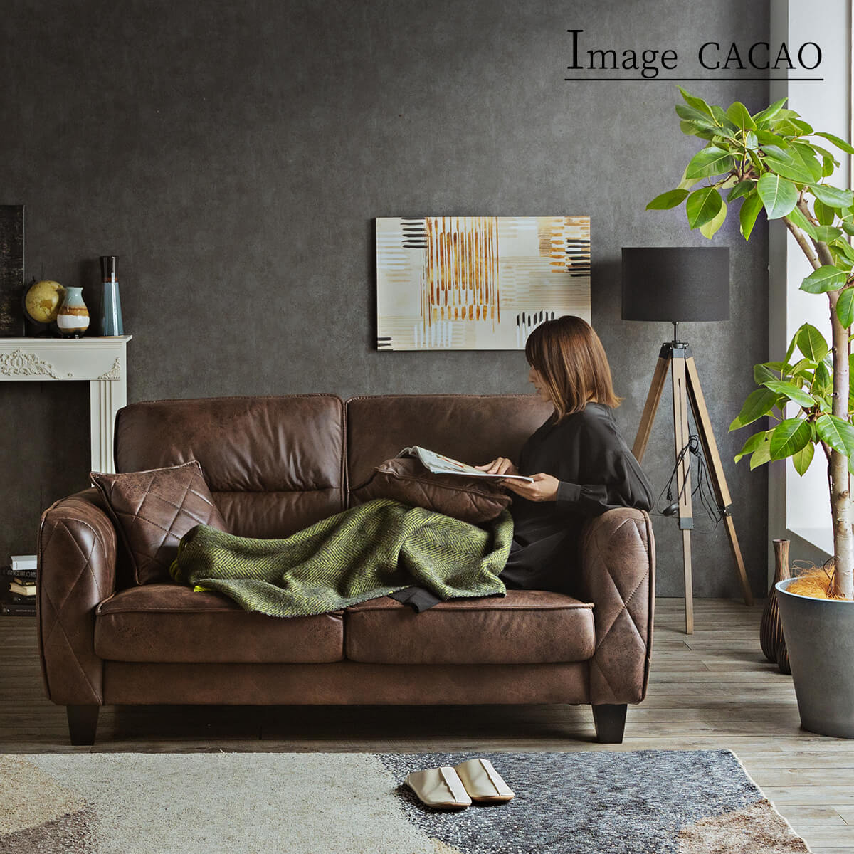 楽天市場】【開梱設置付】 ソファー ファブリックレザー 二人掛け 2P