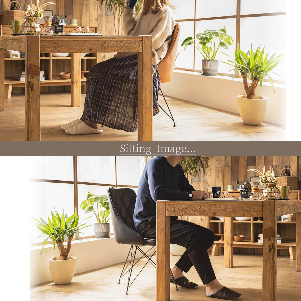 楽天市場】【開梱設置付】ダイニングセット パイン材 無垢材 4点セット