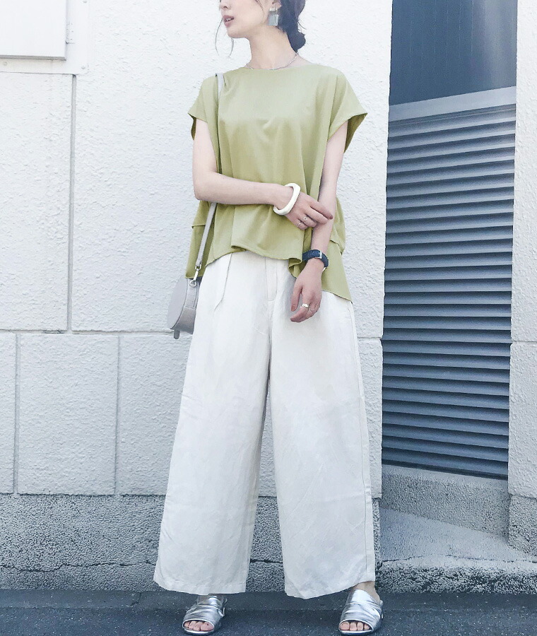 楽天市場】バックフリル カットソー Tシャツ トップス ティーシャツ