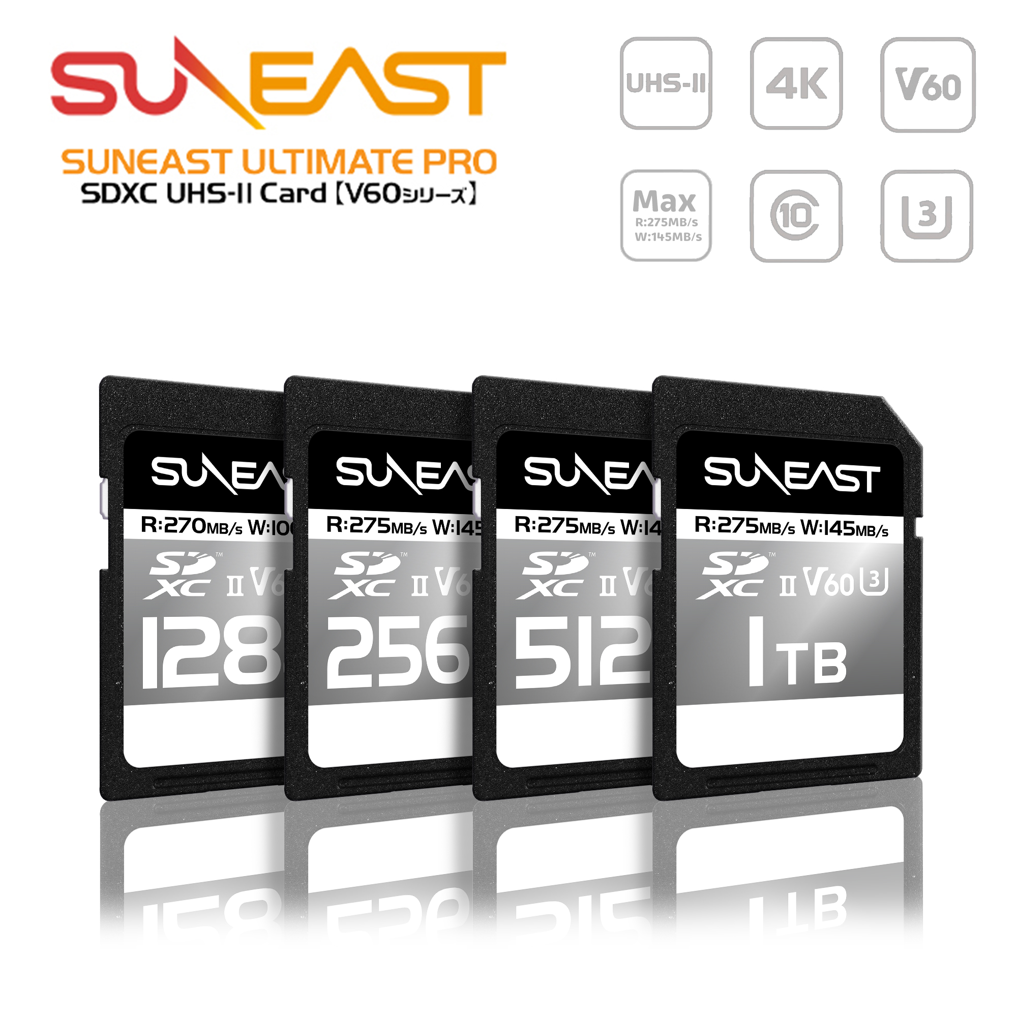 楽天市場】【正規代理店】SUNEAST ULTIMATE PRO V60 UHS-II SDXCカード
