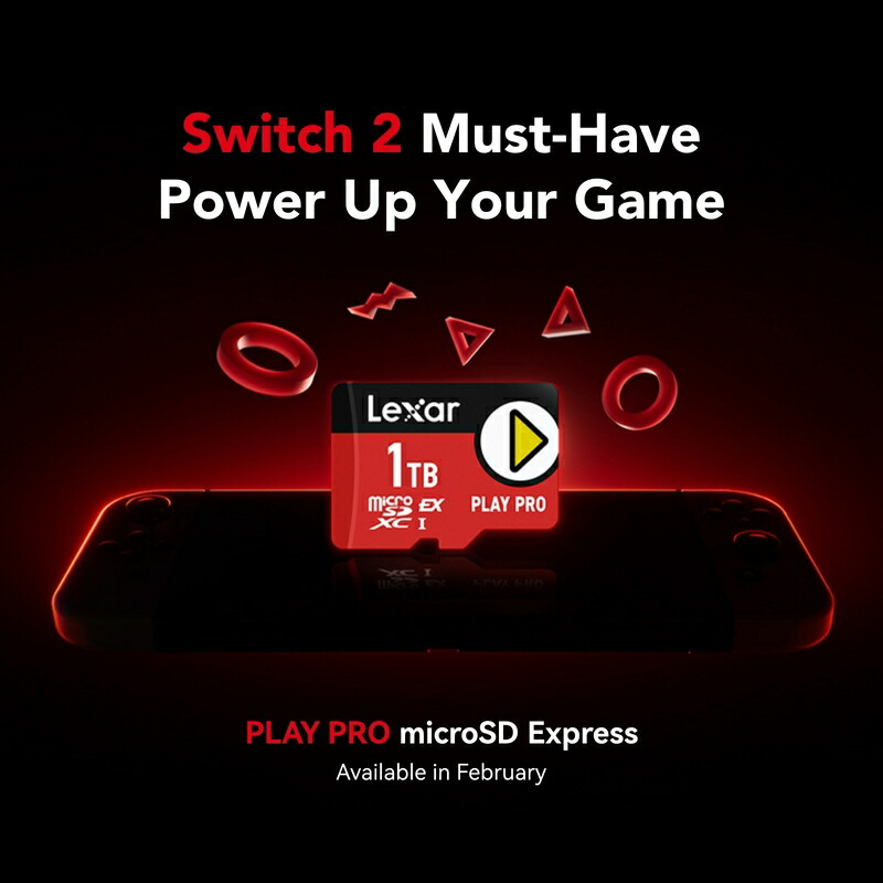 楽天市場】Switch2対応 Lexar PLAY PRO microSDXC Express カード 1TB
